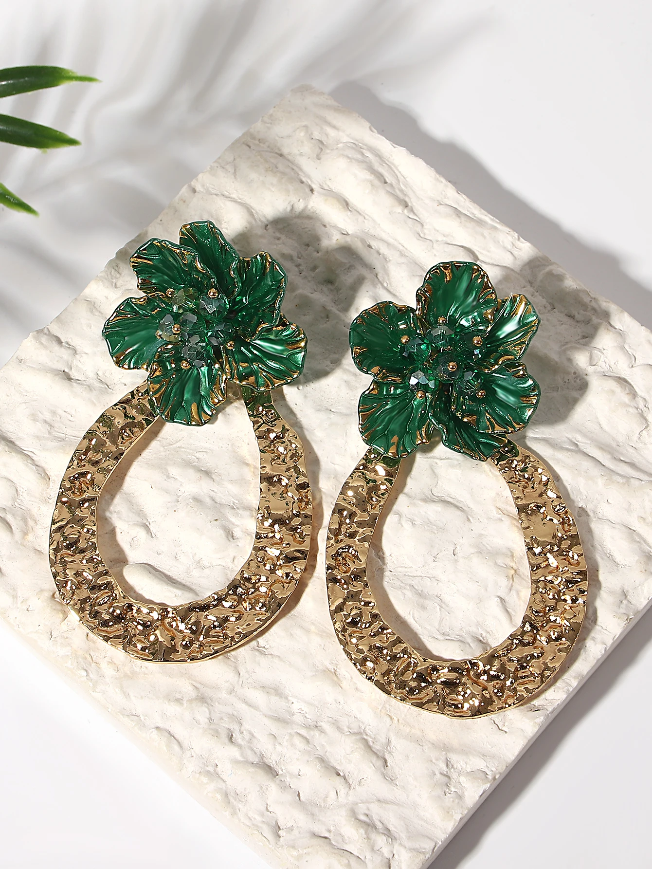 Модные Красочные Висячие серьги Lifefontier в форме капли цветка для женщин милые