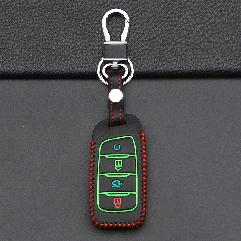 

For Changan CS85 CS35 Plus CS25 CS95 CS85 Coupe Luminous Car Key Case Cover Car Holder Smart Remote Auto Styling Accessories