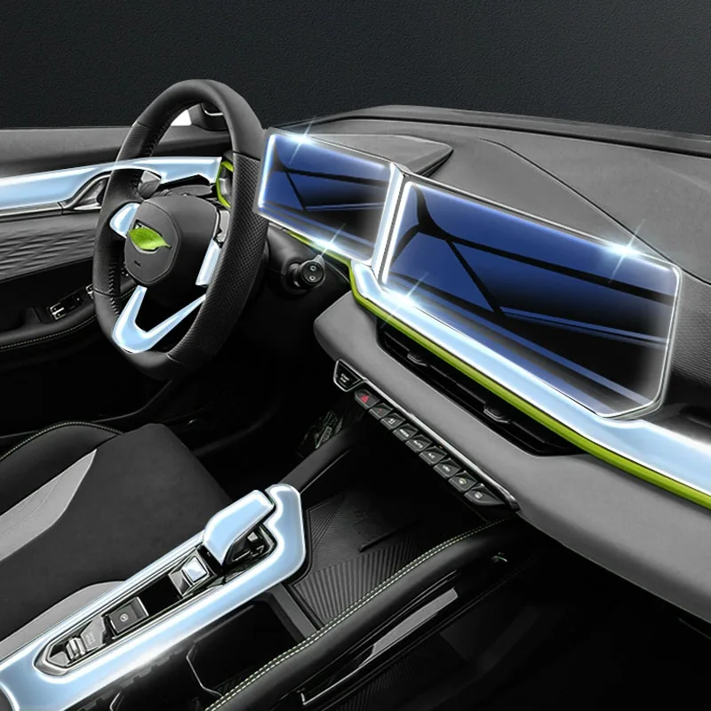 Панель на руль навигатора для Geely Coolray центральное управление пленка автомобиля