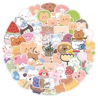 50 korean ins sticker cartoon bear cute stickers laptop mobile phone suitcase stickers laptop sticker anime stickers