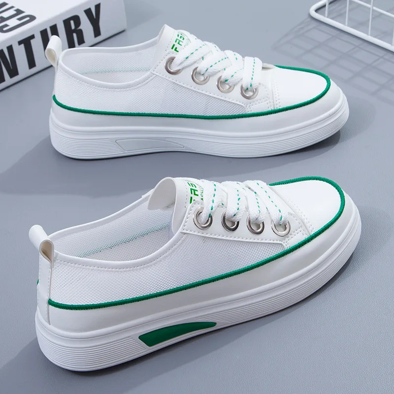 

2022 Summer Street Style Woman Platform Sport Sneakers Korean Casual Leather Skateboard Shoes for Women Zapatos De Mujer
