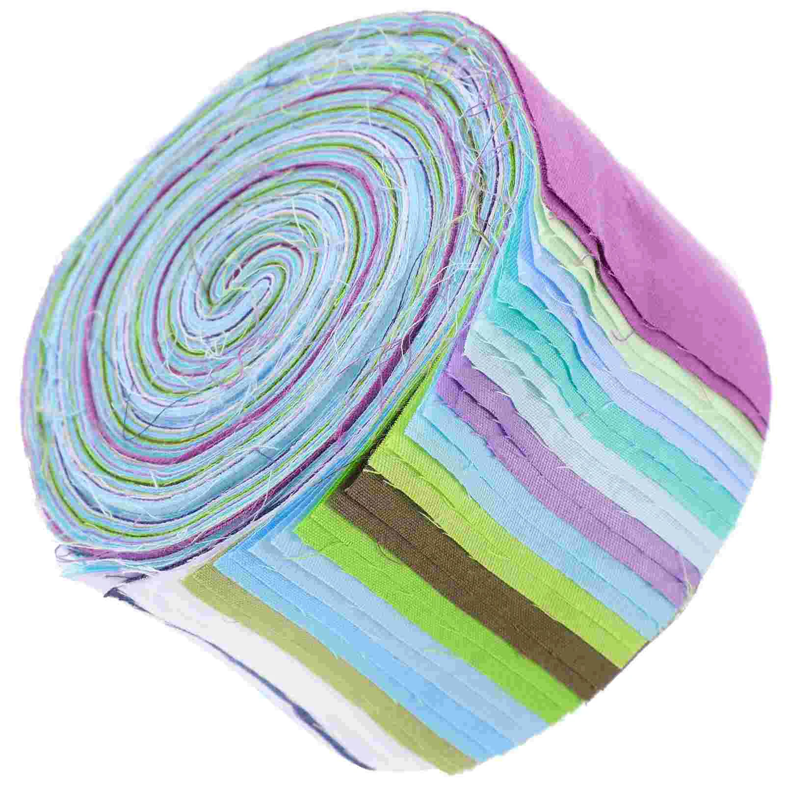 

1 Roll of DIY Fabric Strips Cotton Sewing Fabrics Colorful Quilting Fabrics Quilting Cotton Cloths