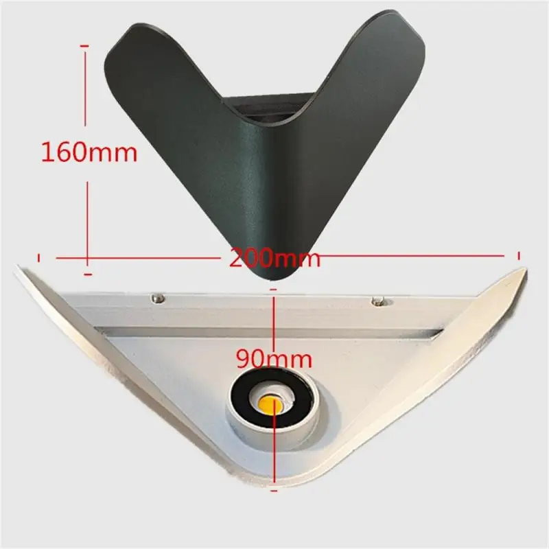 

Водонепроницаемые садовые настенные светильники, алюминиевая декоративная лампа с долгим сроком службы, освещение с питанием от солнечной...