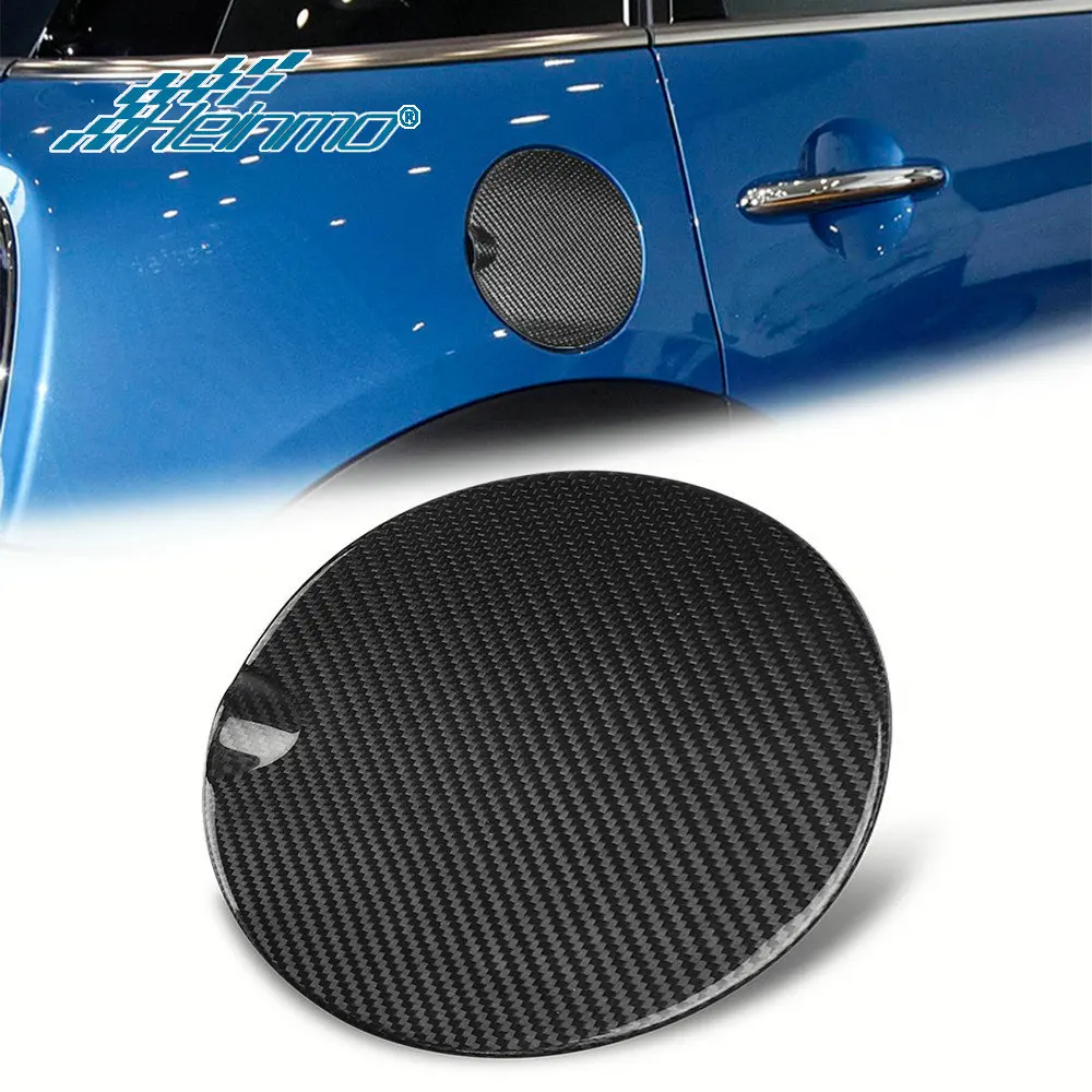 Petrol Fuel Tank Cover For Mini F55 F56 F57 Hardtop Hatchback Car Accessories Real Carbon Fiber Gas Oil Tank Cap Case Decoration