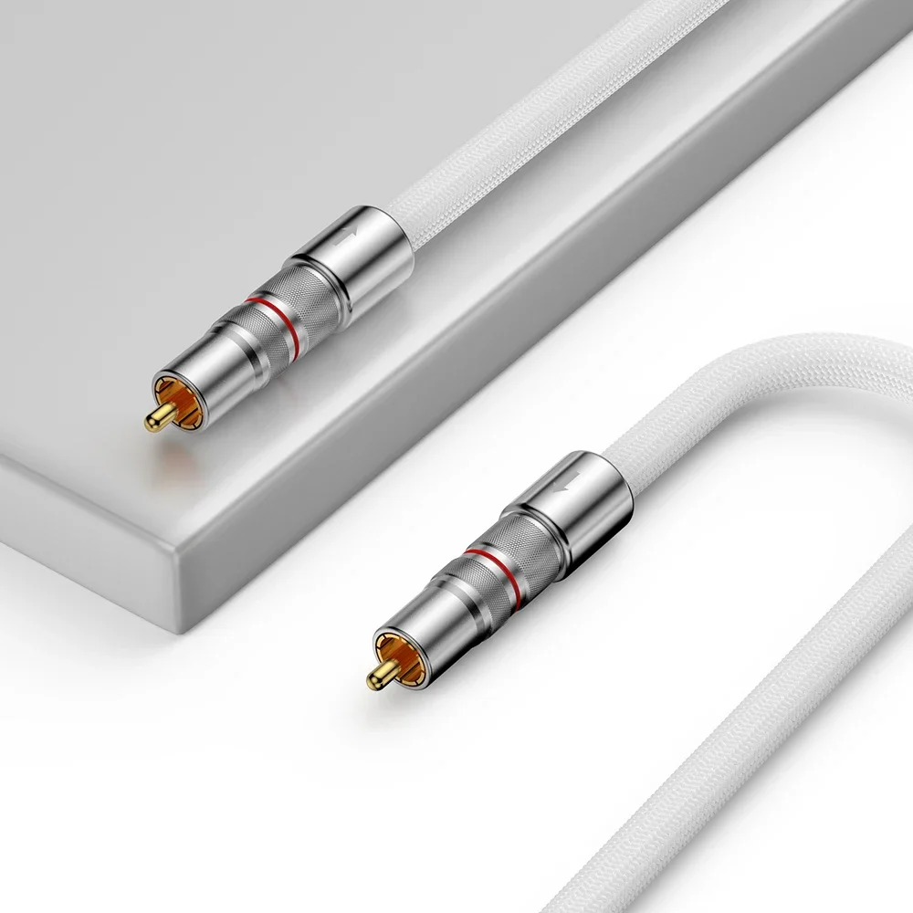 Audiocrast A75 Multp OFC посеребренный RCA кабель Аудио Видео штырь-штырь AV позолоченный для