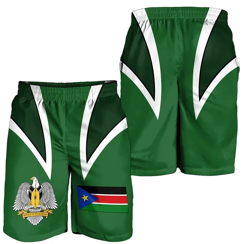 Шорты мужские пляжные с 3D-принтом Гавайские Бермудские шорты картой Африки и