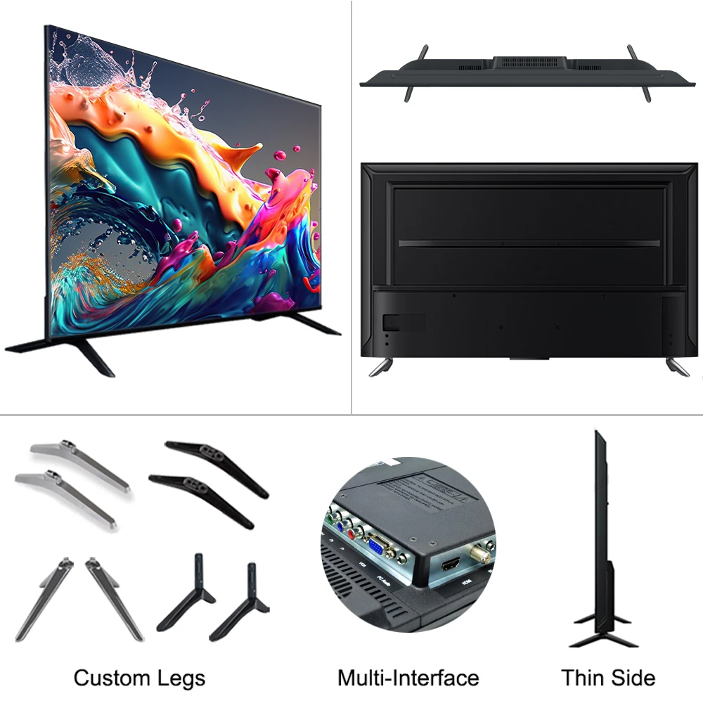 Фото 4K Android Smart TV 32/40/43/50/55/65/75/85 дюймов, WiFi, LED-телевизор №1