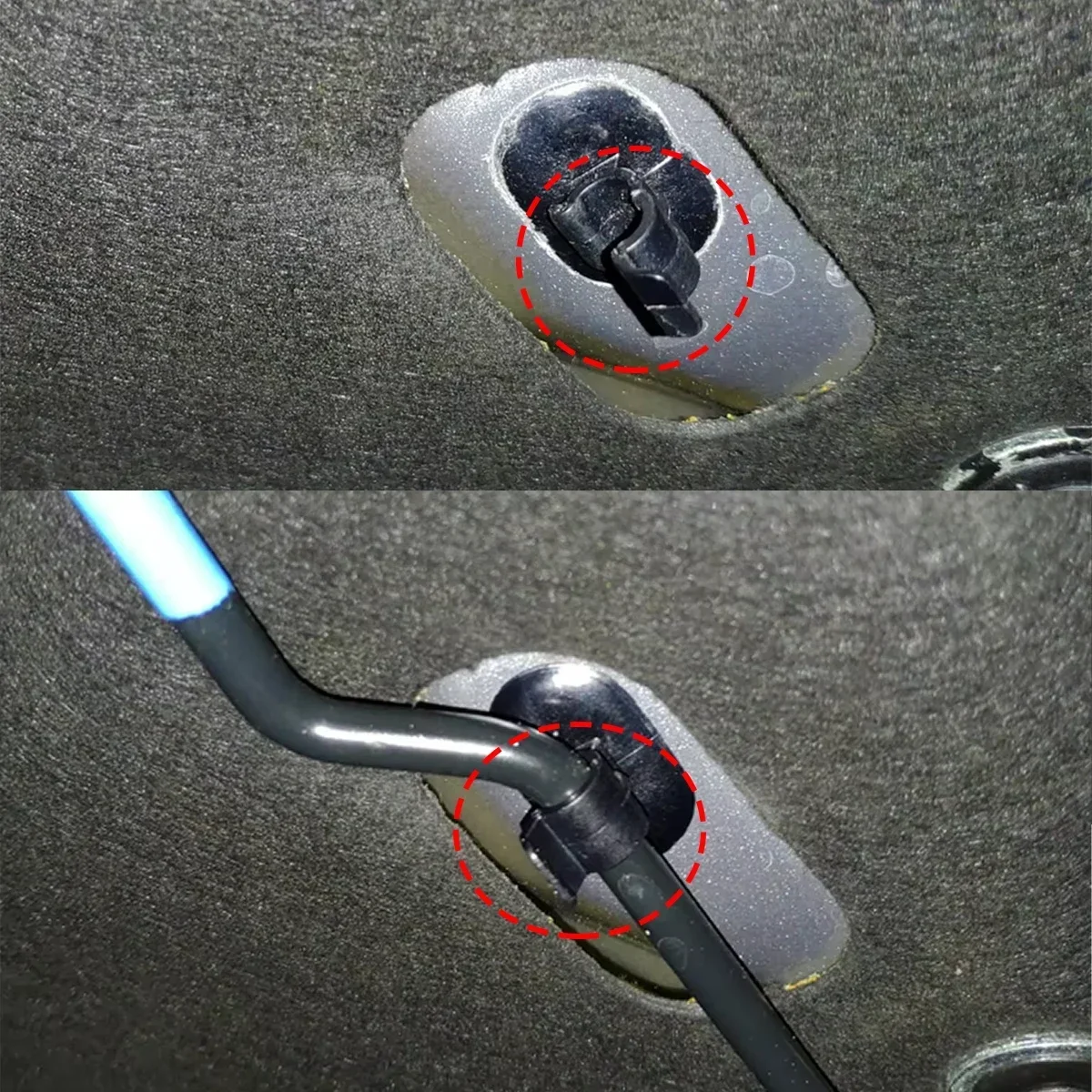 Фото Зажим для штанги капота для Renault Traffic II Primastar Opel Vivaro, держатель стойки, пряжка, зажим под замком, ремонт капота №4