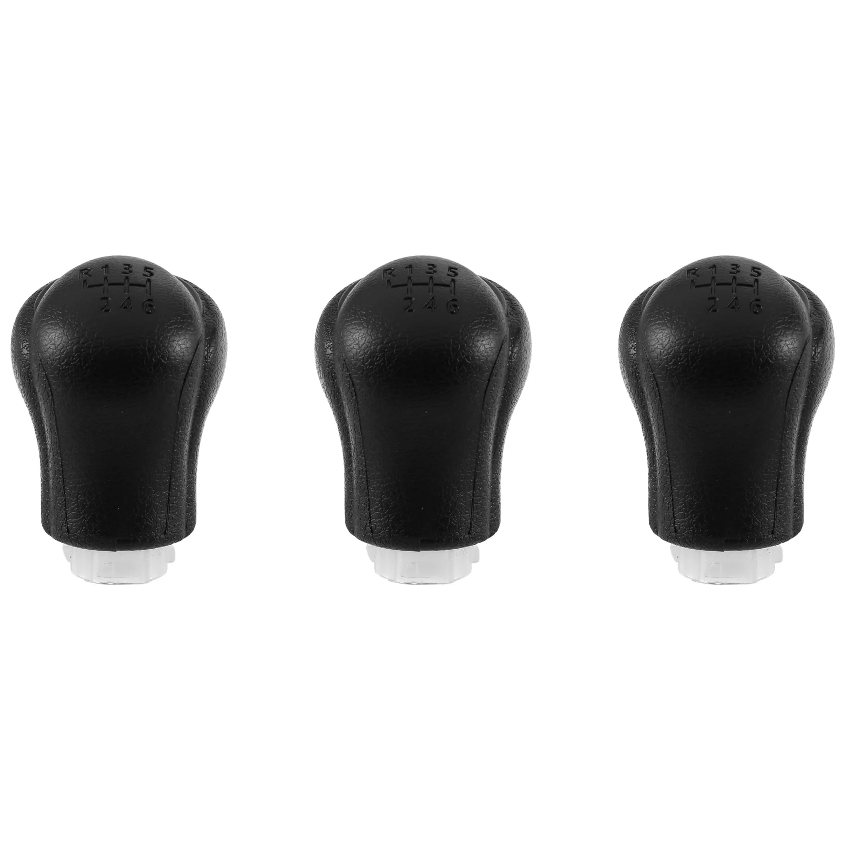 

3X Car Manual Leather Gear Shift Knob Gear Handball Lever for Toyota Hilux Revo 6 Speed