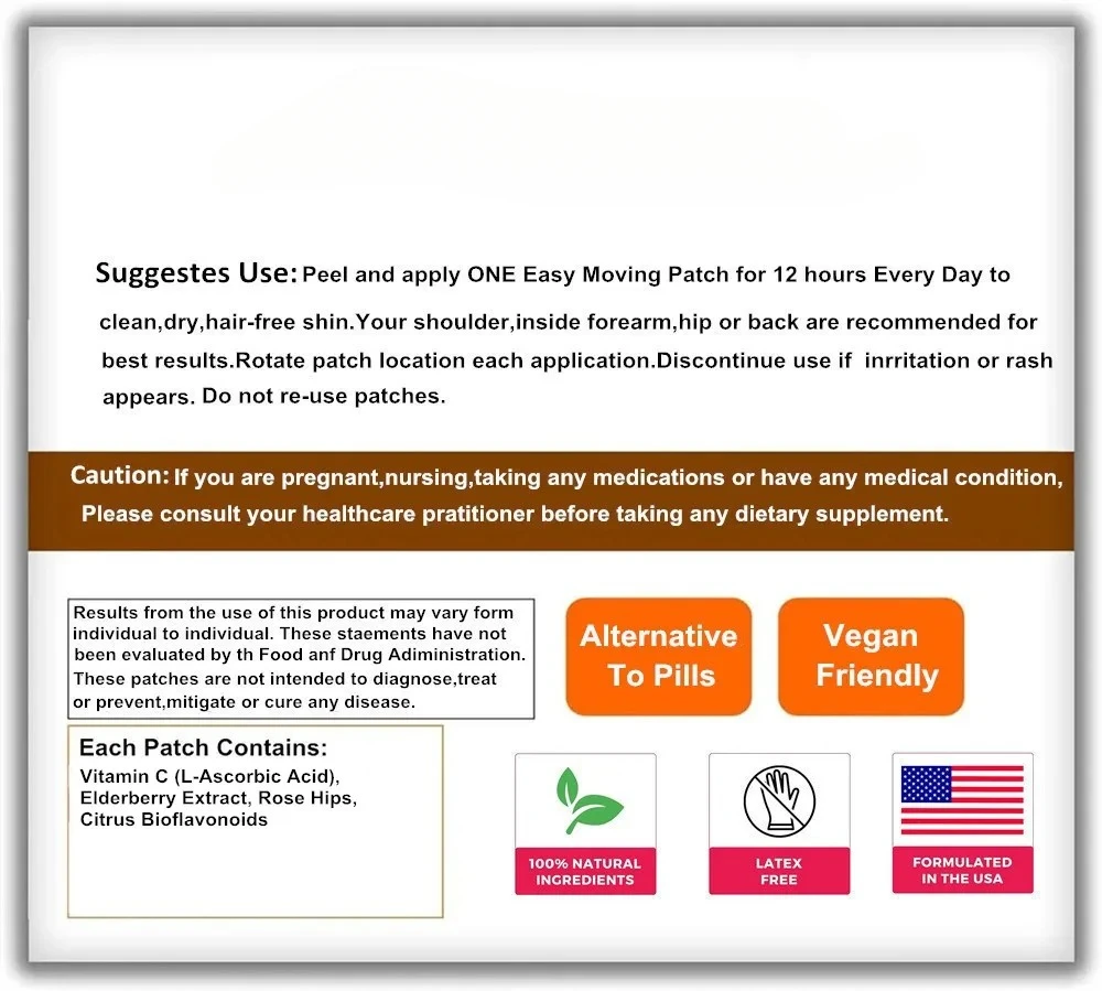 30 пластырей транспарительные пластыри с витамином С повышающие иммунитет