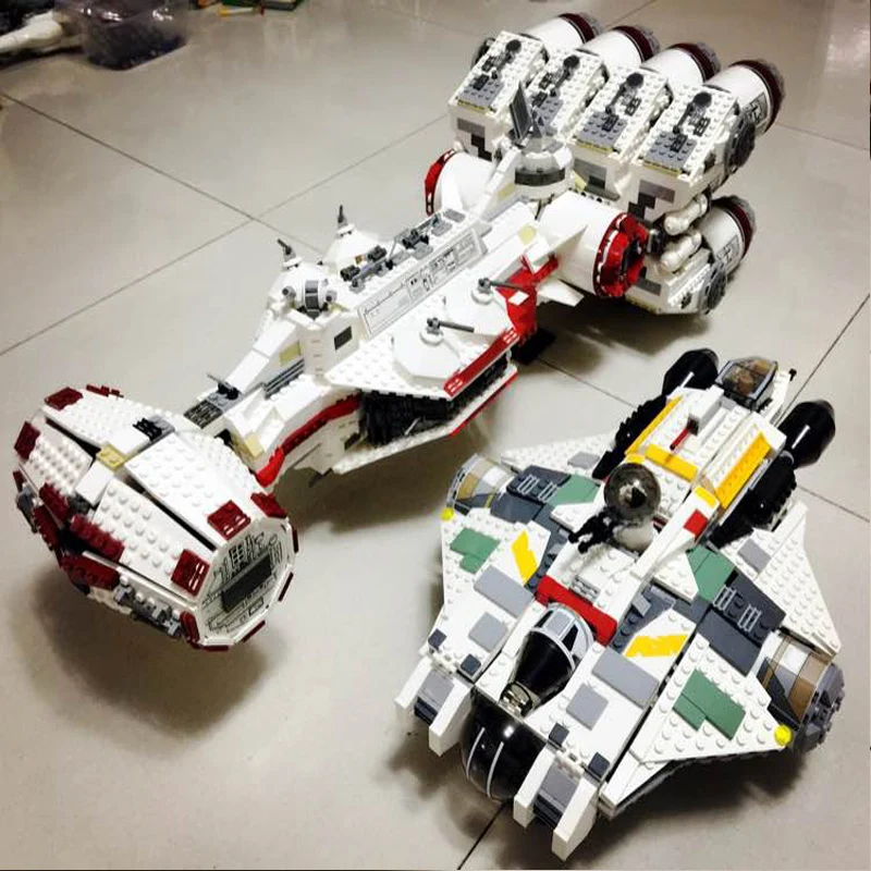 Ребельский корабль блокадной пробивки 3250 штук Модель Moc Модульные строительные блоки Кирпичи Обучающие дети Дети Мальчики 10019 Игрушка на.