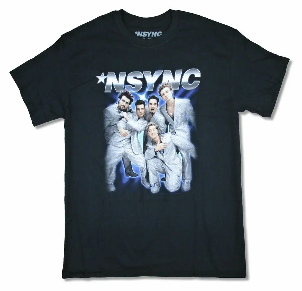 

N Sync Tearin' Up My Heart Black T Shirt New Band Merch