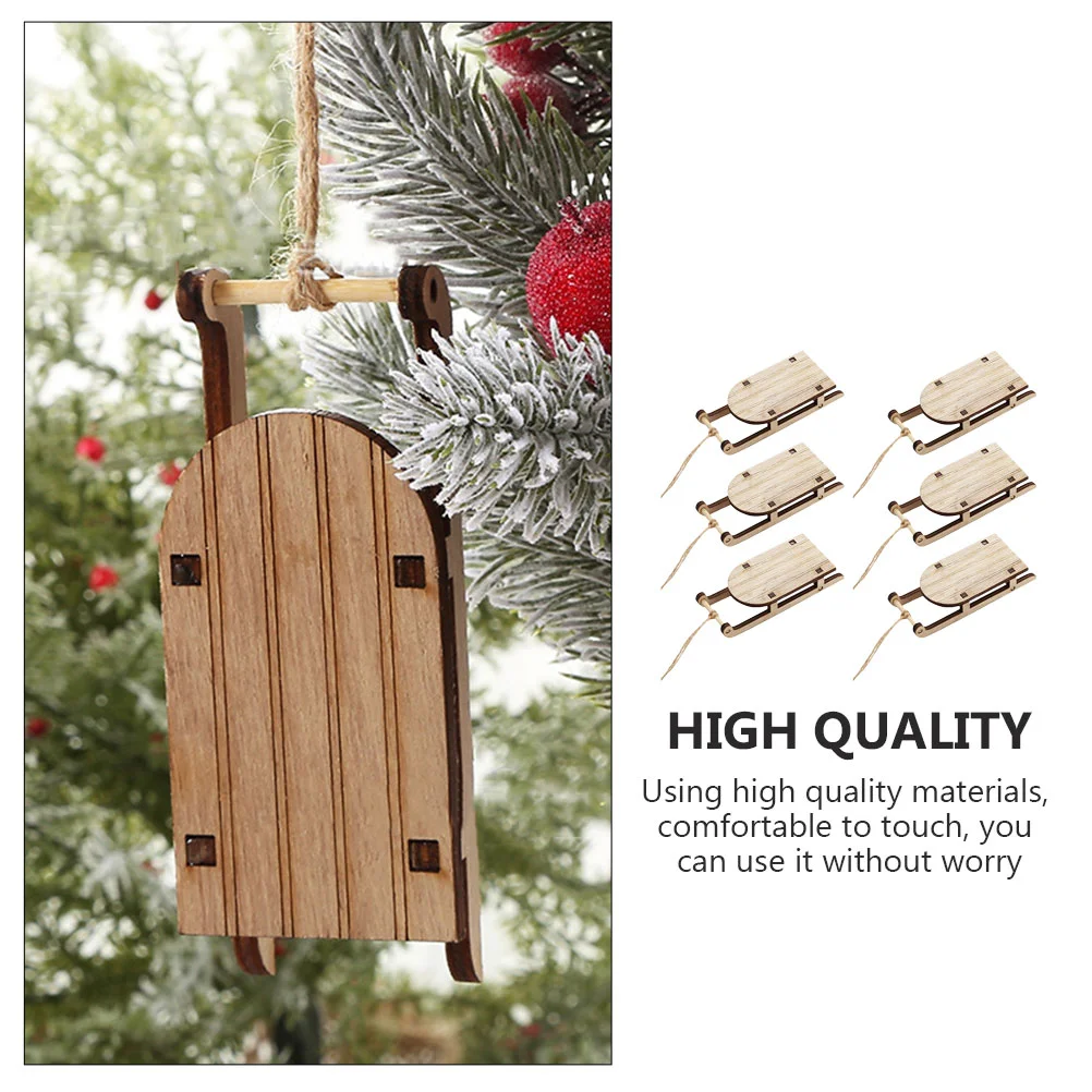 6 шт. деревянные сани | Спорт и развлечения