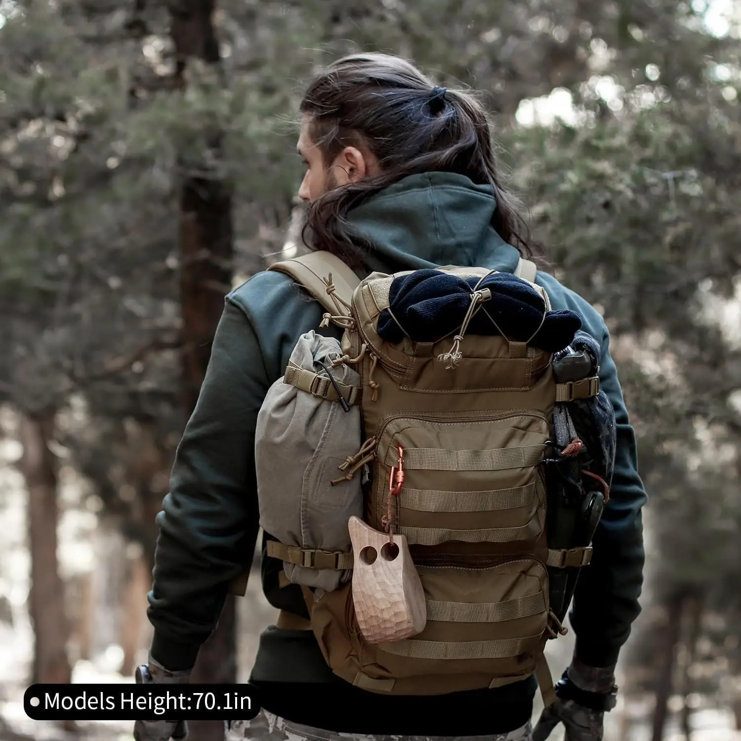 Фото Тактические рюкзаки Mardingtop, походные рюкзаки Molle для мотоцикла, кемпинга, пешего туризма, военные путешествия, рюкзак 25 л №2