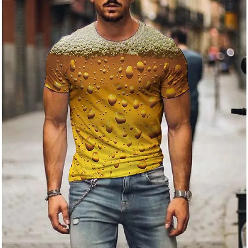 

Новинка 2022, мужские футболки, 3D печать, графика, стиль ретро, вырез под горло, короткий рукав, мужские забавные Новые Топы