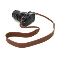 retro pu leather camera strap comfortable and convenient outdoor travel double sided leather digital camera strap dropshipping