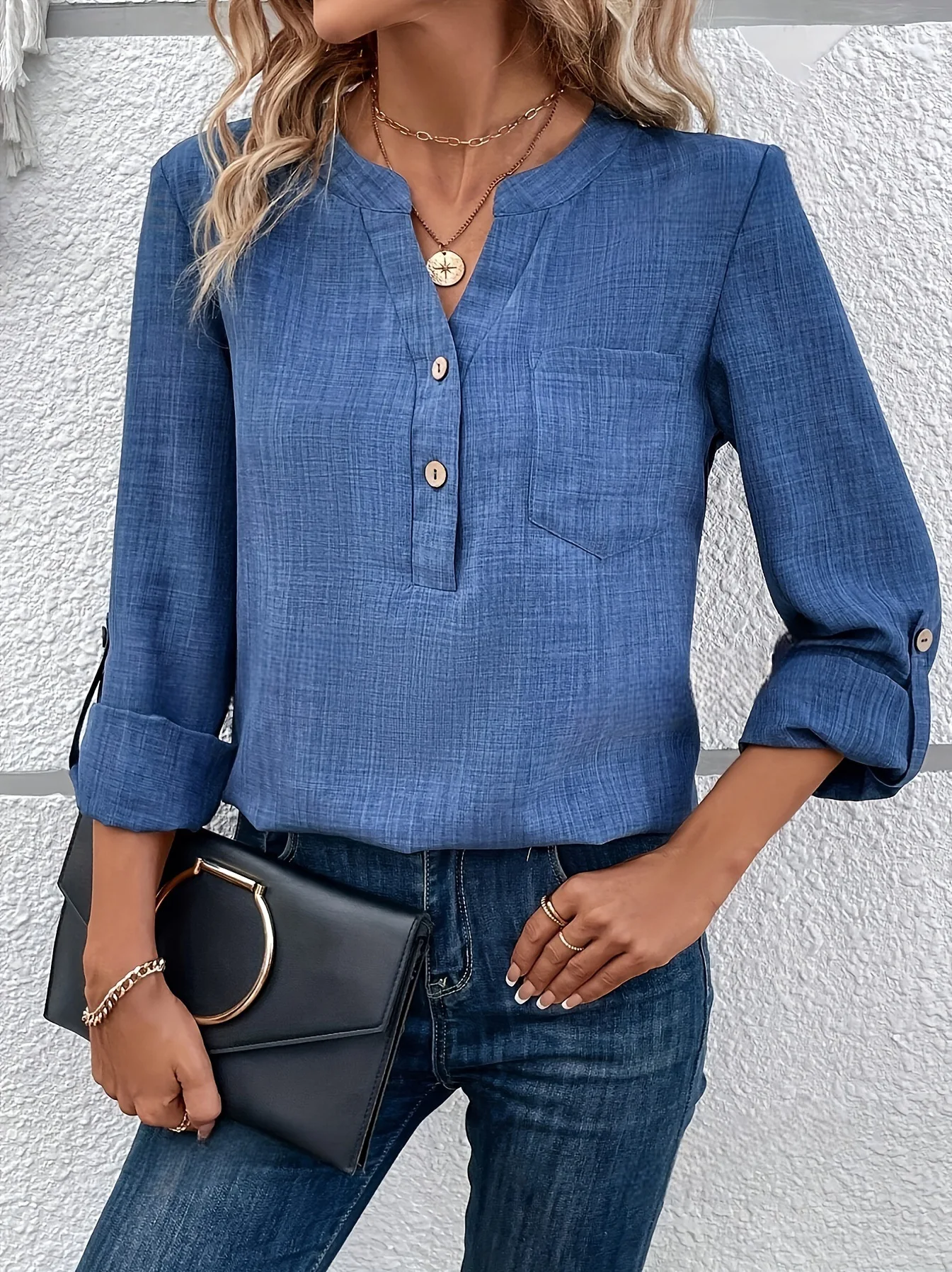 Женские жаккардовые топы с длинными рукавами весенне-осенние повседневные