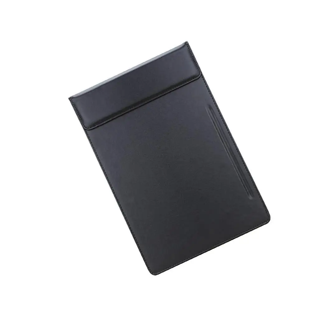 

PU Leather A4 Clipboard Tablet Writting Pad Pen Clip Black with Pen Slot