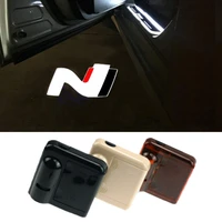 2pcs car door led projector lights universal wireless n logo for hyundai veloster kona elantra i30 i20 sonata car accessories