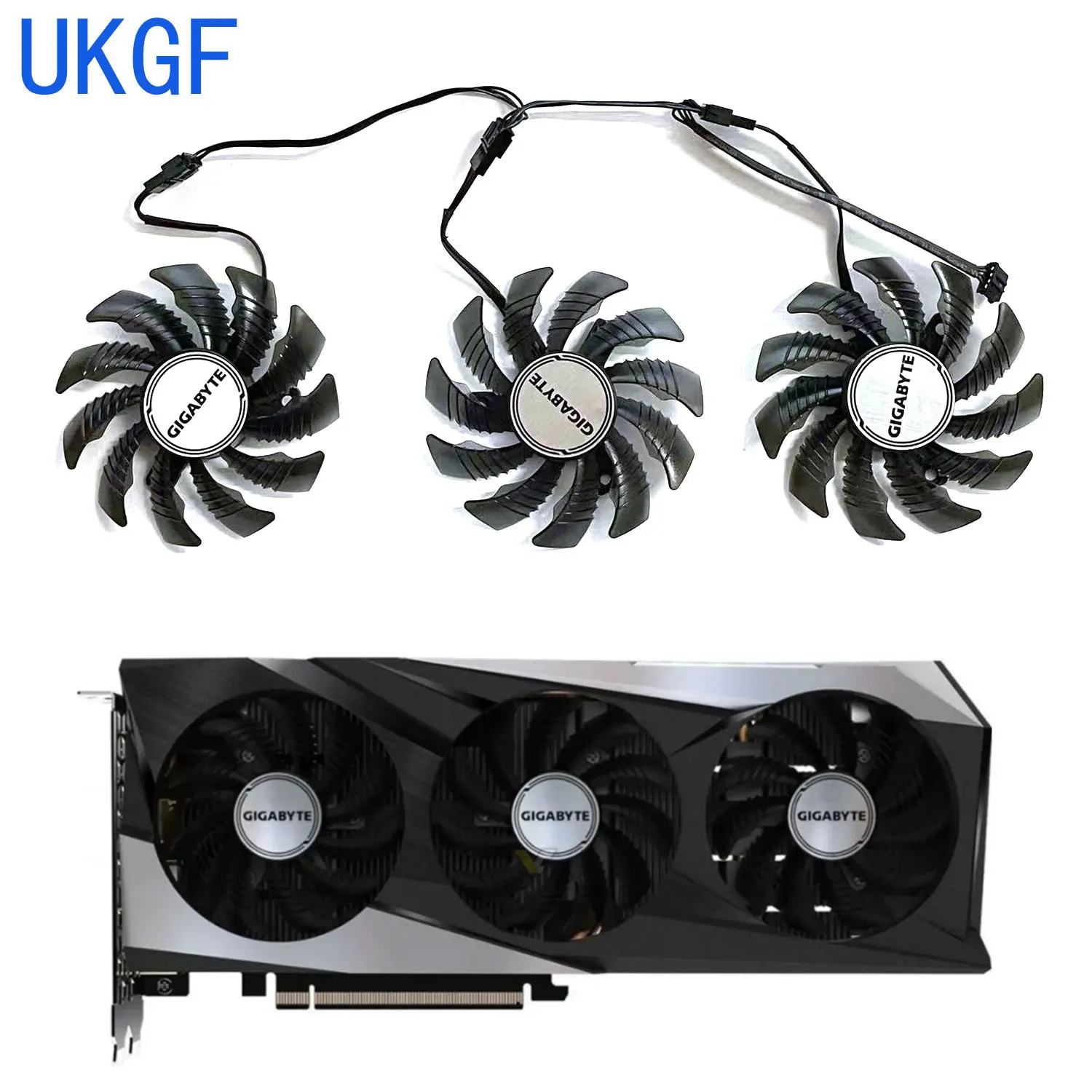 Совершенно новый 75MM 4PIN PLD08010S12HH T 128010 SU подходит для видеокарты GIGABYTE Arc A380 6 ГБ GAMING OC