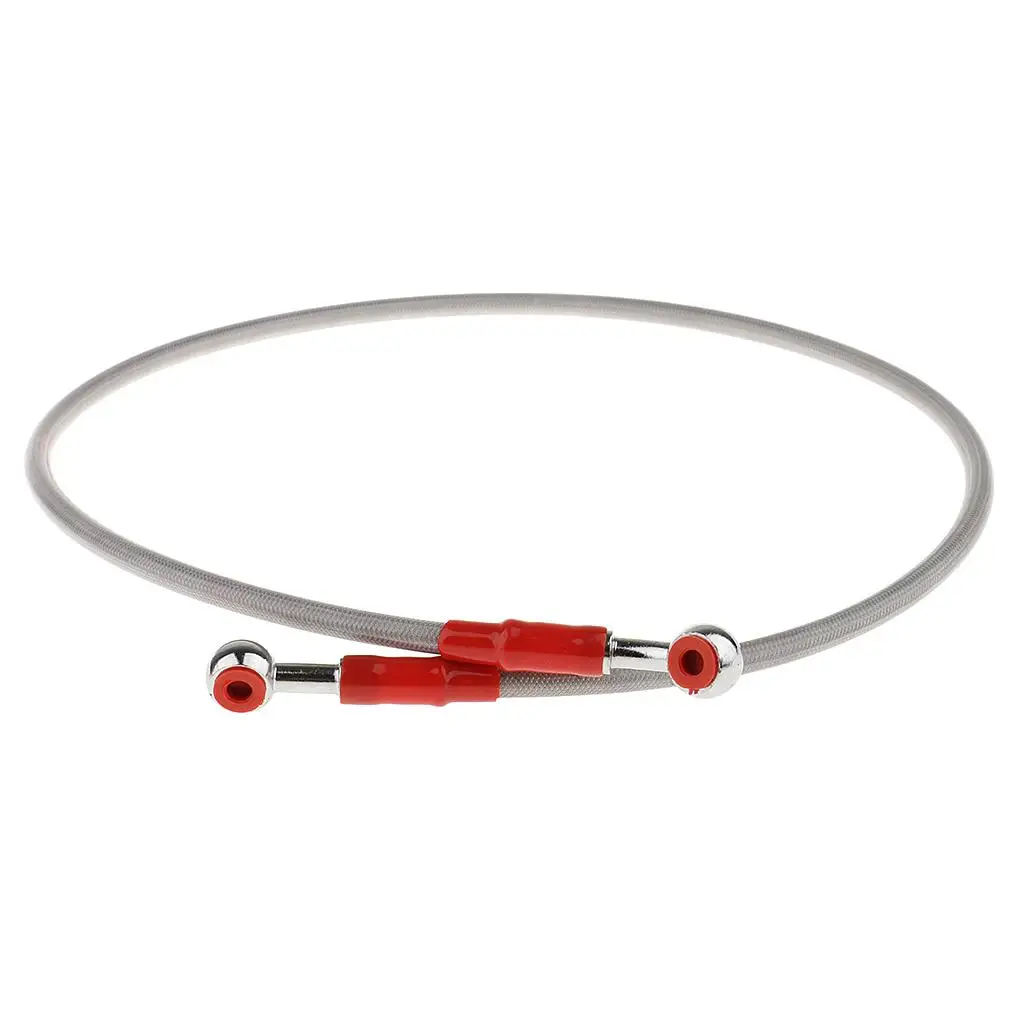 

90cm Universal Motorcycle Motorbike ATV Braided Brake Oil Hose Line Gray