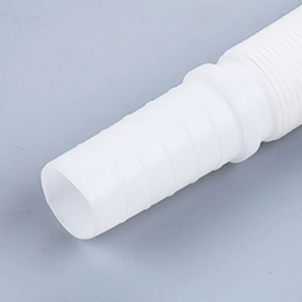 

Plastic Drain Pipe Waste Pipe White Pipe 32mm Diameter 70cm Long Adjustable Corrosion Resistant Rustproof Kitchen