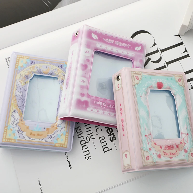 

Cute Cartoon Tarot Photo Album 3 Inch Photocard Holder Kpop Idols Cards Collect Book 40 Pockets Mini Instax Photos Photos Album