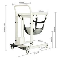 stylish patient wheelchair electric transfer toilet chair leather lift for elderly disabled home walking moving 013