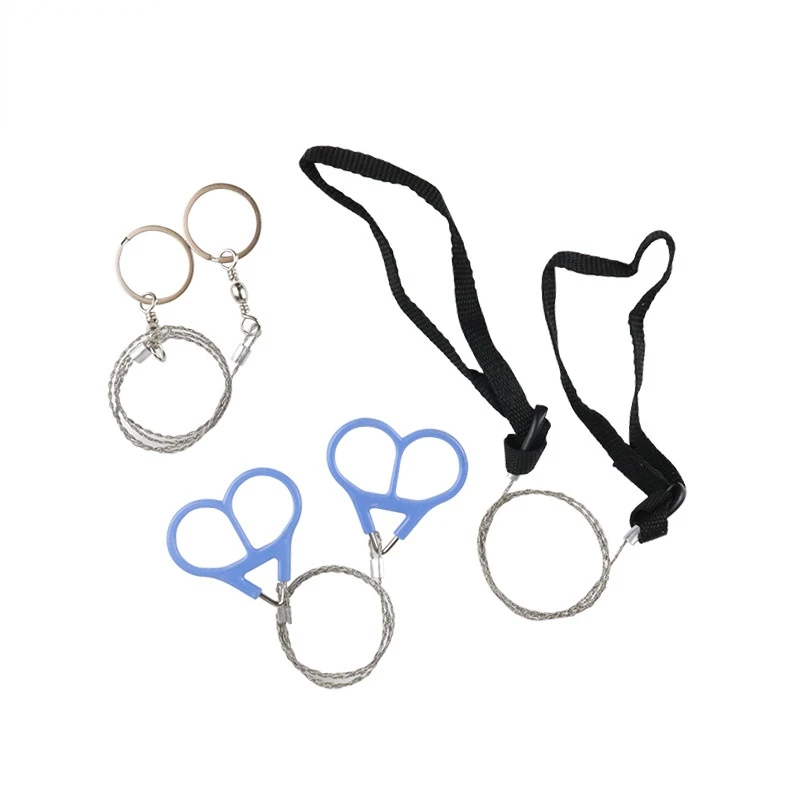 

Stainless Wire Saw Field Survival Emergency Travel Kit Hunt Flint Cut Equipment Fretsaw Outdoor Camping Hunting Cut Wire Saw
