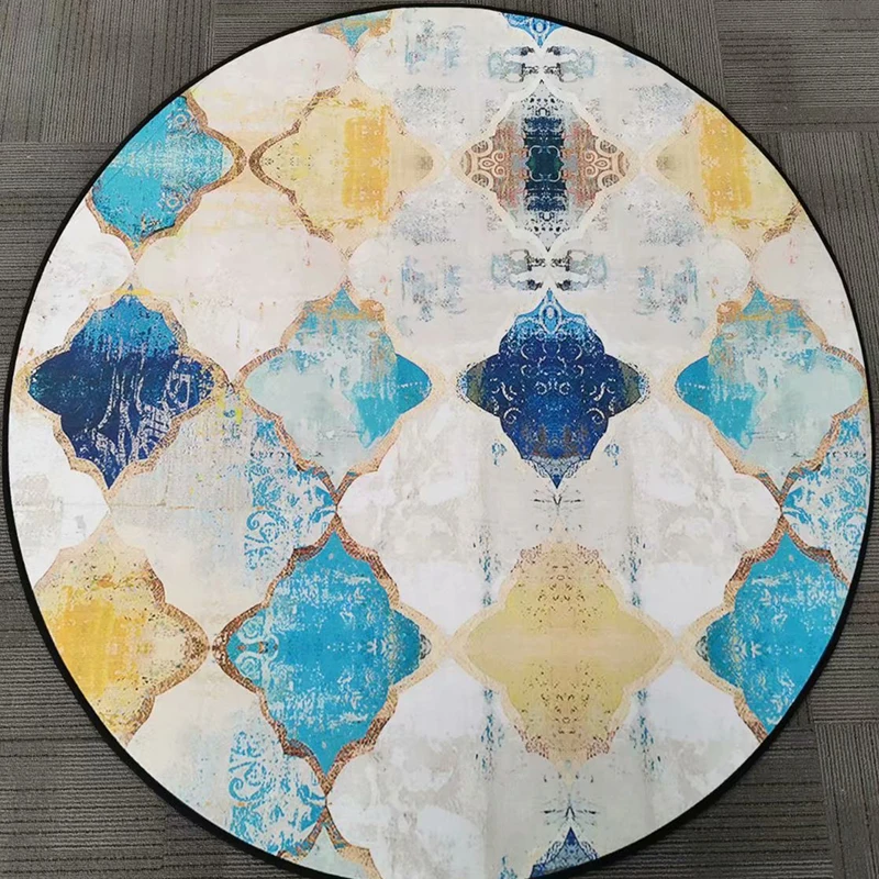 

Bedroom Floor Mats Decorative Anti-Slip Carpets Children's Round Carpets Living Room Home Decor Carpets
