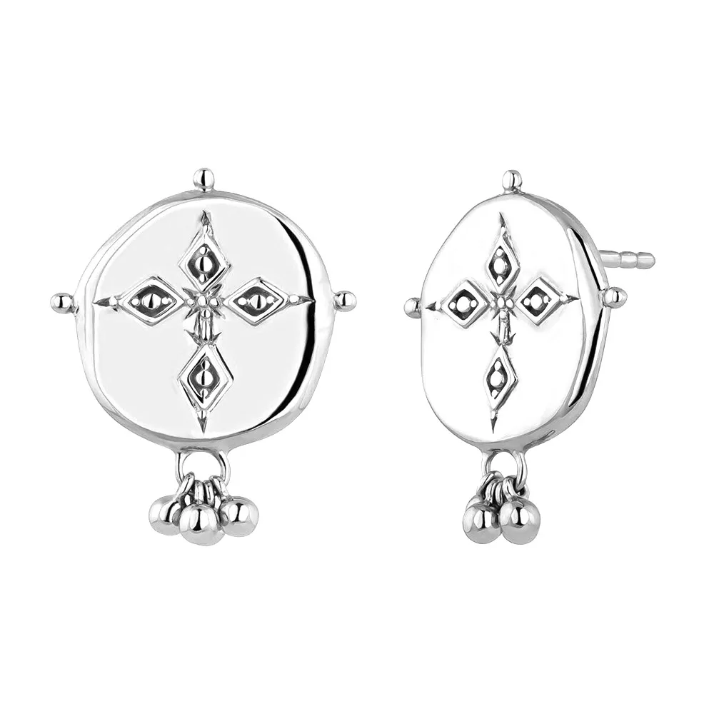 Серьги DPLAOPA из серебра 925 пробы с золотым покрытием серьги-клипсы большие