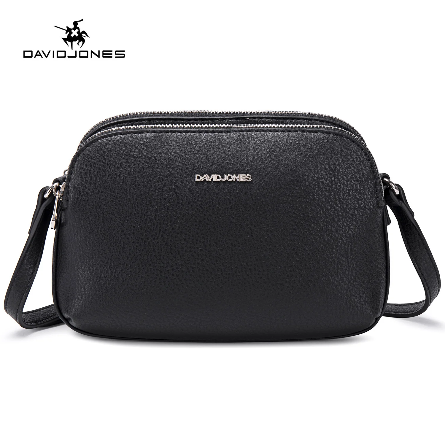 

David Jones Handbags for Women 2023 Designer Luxury 3 Zip Pockets Compartment Female Shoulder Handbag Ladies Crossbody Bag
