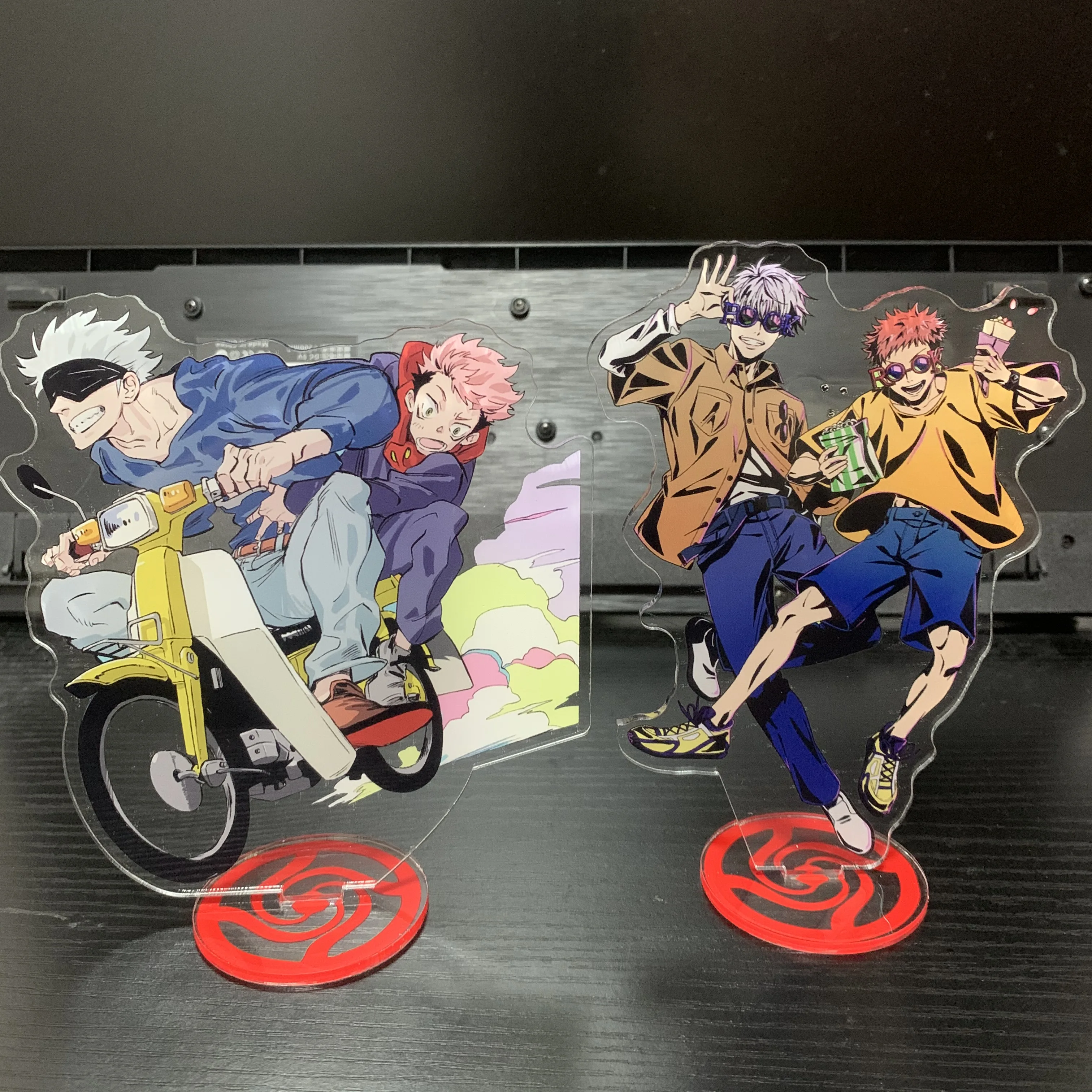 

Jujutsu Kaisen Anime Figure Gojo Satoru Cosplay Acrylic Stands Itadori Yuji Fushiguro Megumi Character Model Standing Sign Toys