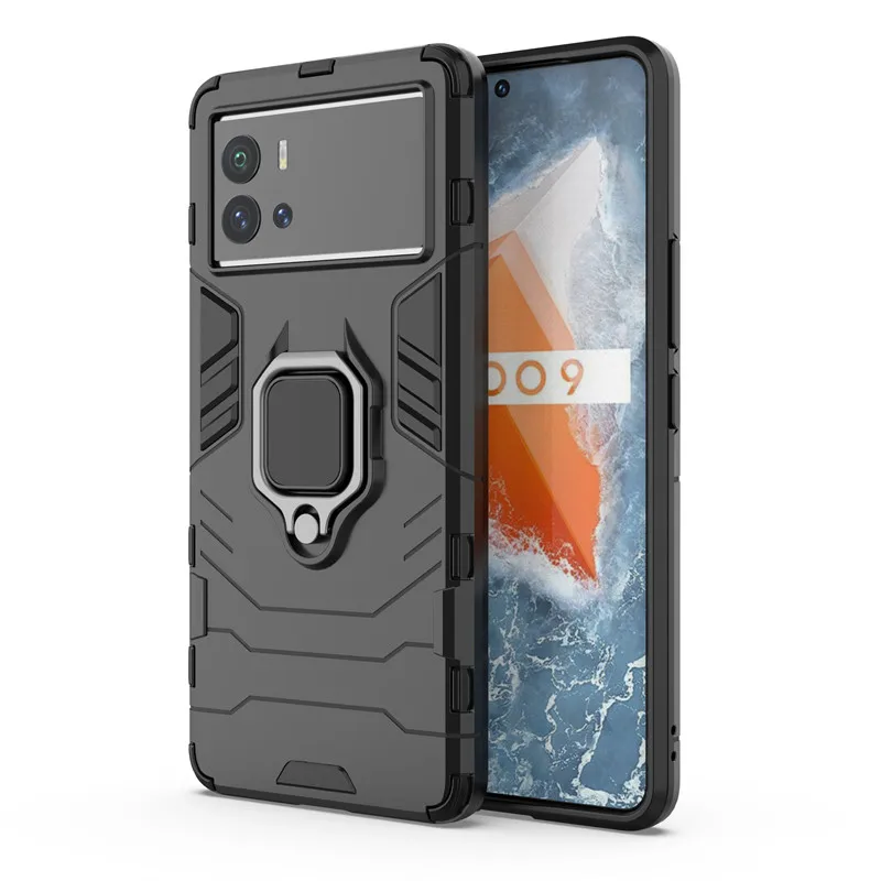 Для IQOO 9 чехол 3 5 7 8 Pro 5G армированный ПК ударопрочный силикон ТПУ + PC защитный для