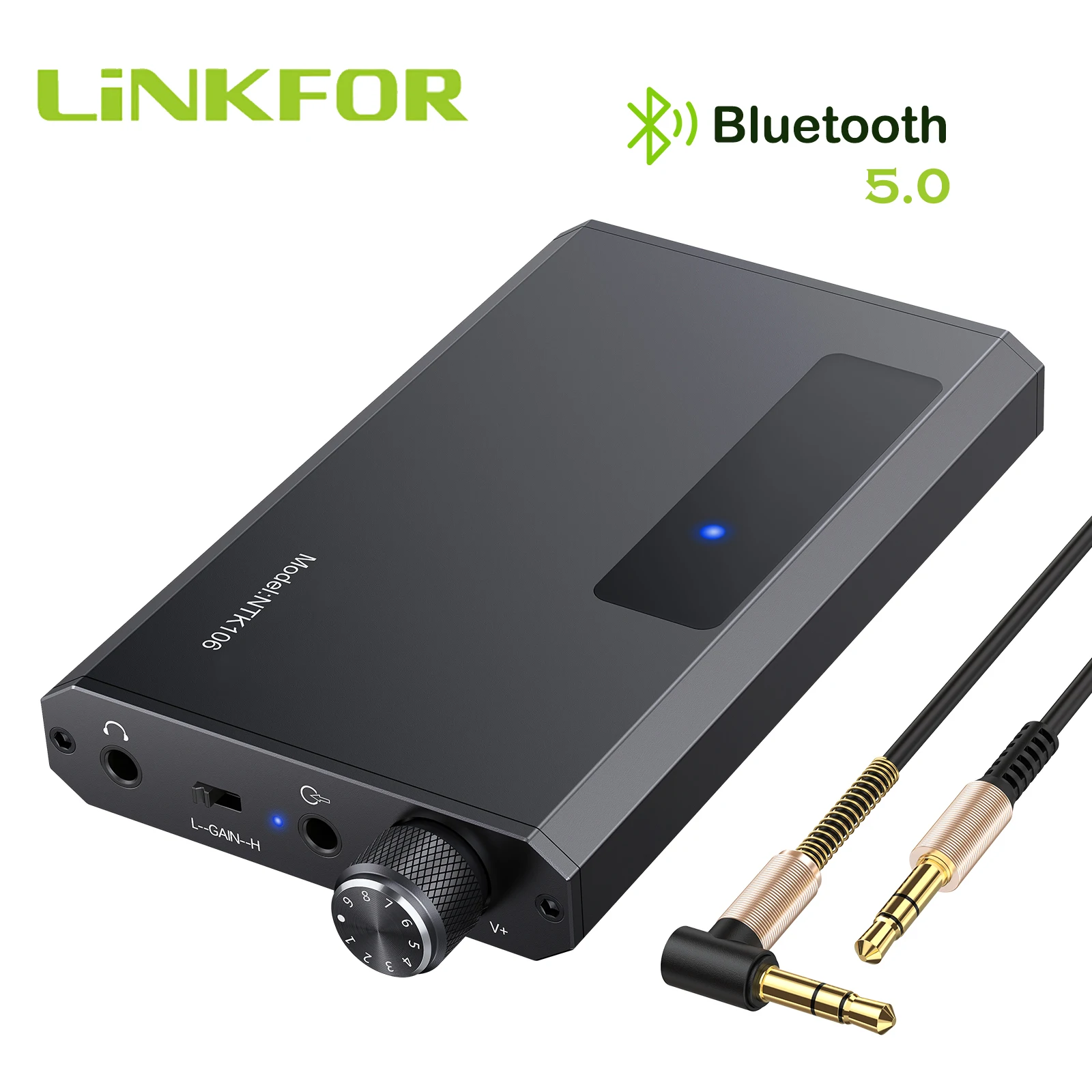 LiNKFOR Портативный Hi-Fi усилитель для наушников 16-5,0 Ом с/без Bluetooth-совместимый приемник 3,5 мм AUX аудио наушники Amp