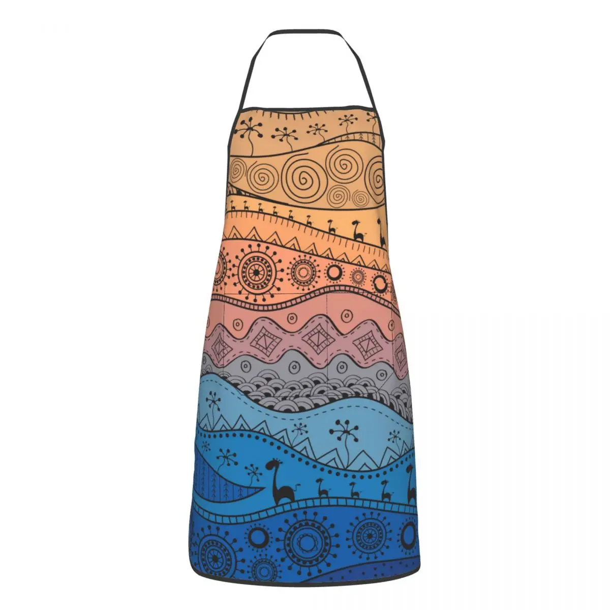 Кухонный Фартук Африканский этнический узор фартук шеф-повара для работы