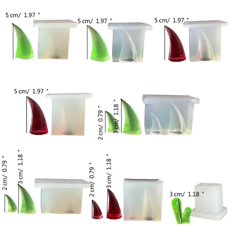Многофункциональные рога с когтями дьявола DIY формы силиконовые для косплея