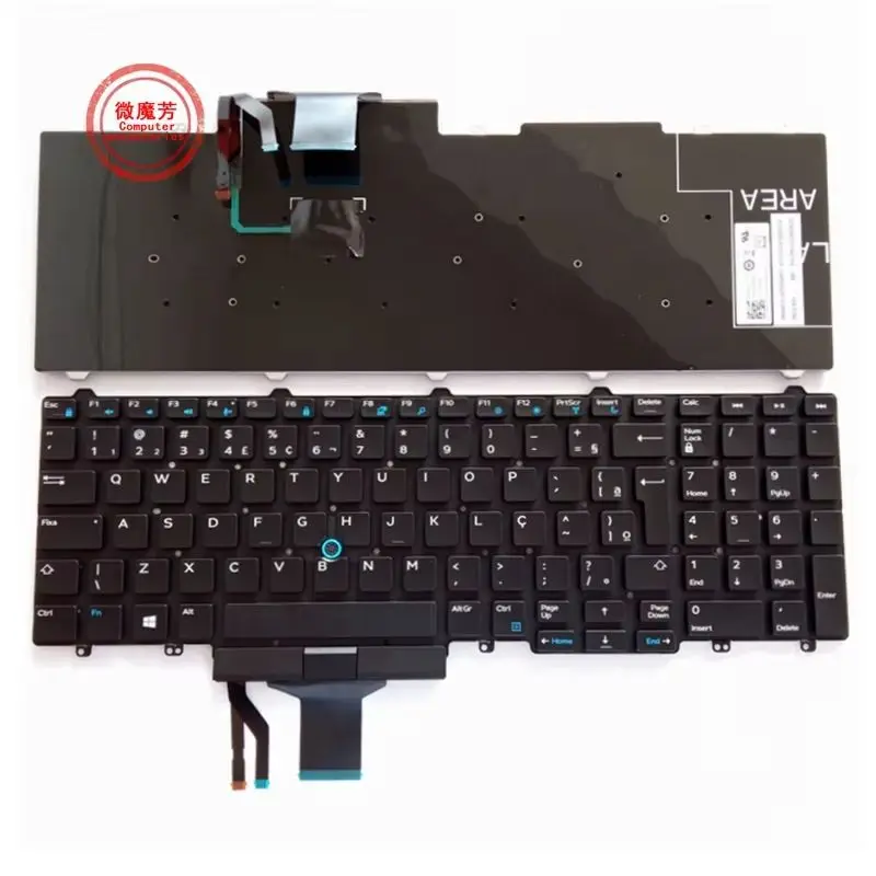 Клавиатура SP/RU/BR для DELL Latitude E5550 5550 E5570 5580 7510 3510 M3510 3520 7520 7720 7710 Бразилия PK1313M4B35 06JY07