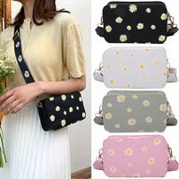 fashion womens bag daisy pattern shoulder bag handbag 2022 new printed square bag tote classic elegant crossbody shoulder bag