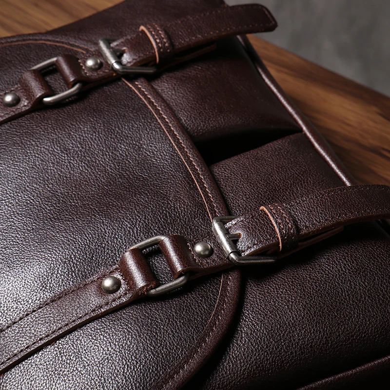 Мужская сумка-мессенджер ROOG из натуральной кожи