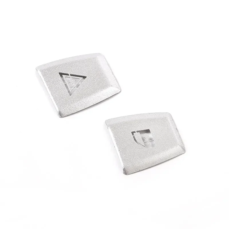 Для BMW X3 E83 2006-2010 серебристые кнопки из алюминиевого сплава для передней