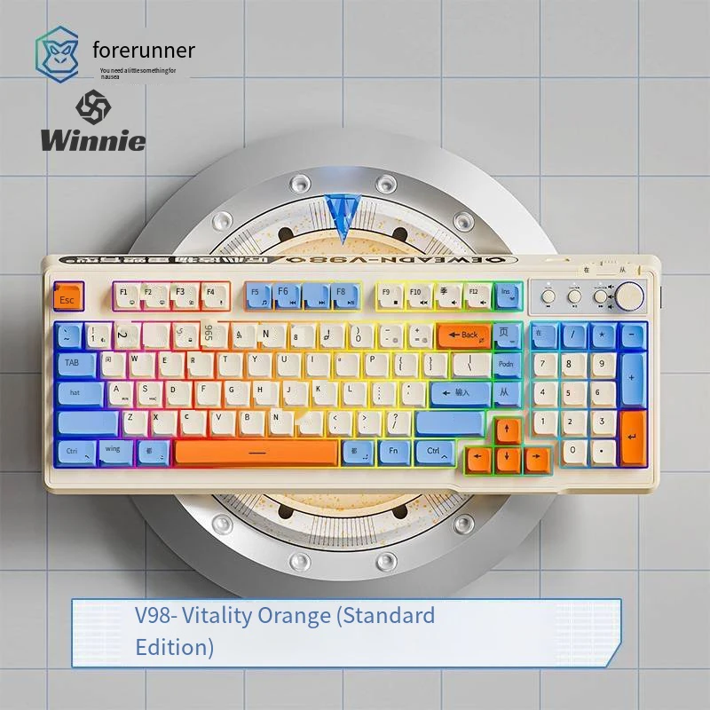 Механическая клавиатура Eweadn V98 с 95 клавишами, беспроводная ...