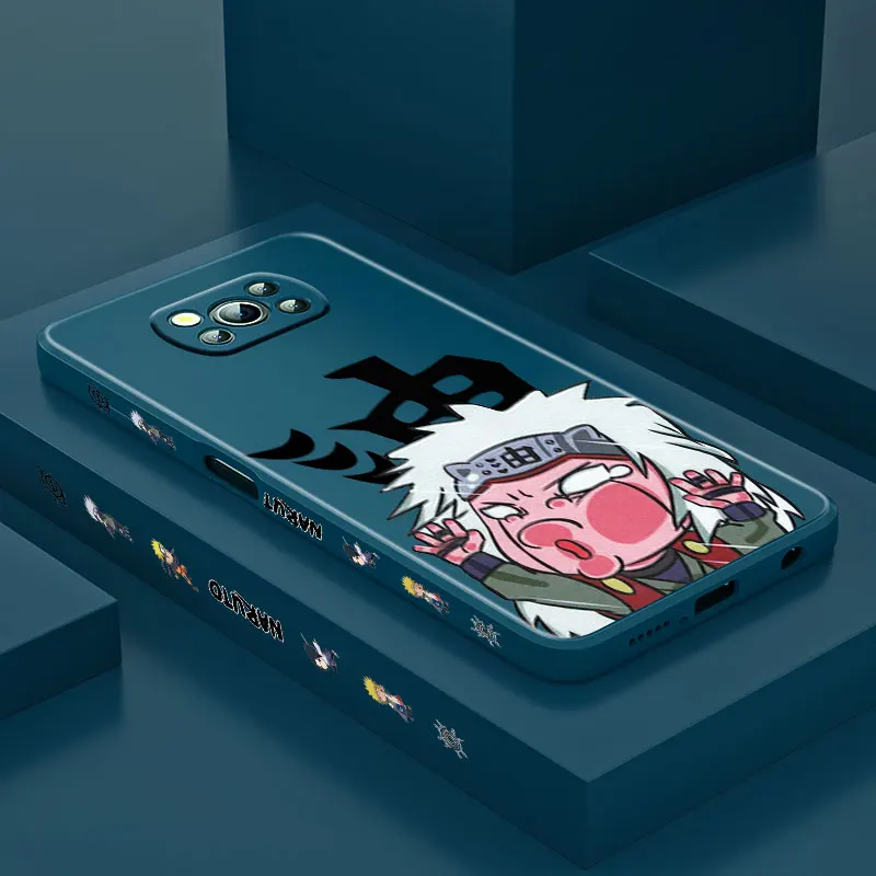 

Naruto Cartoon Cute For Xiaomi POCO X3 NFC F3 GT M3 M2 Pro C3 X2 Mix4 11 Ultra Silicone Liquid Left Phone Case Fundas Coque Capa