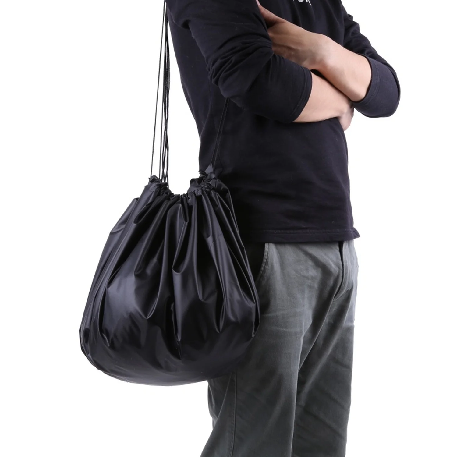 600D Wetsuit Clothes Storage Bag Black Portable Foldable Universal Waterproof Beach Surf Clothes Changing Pad