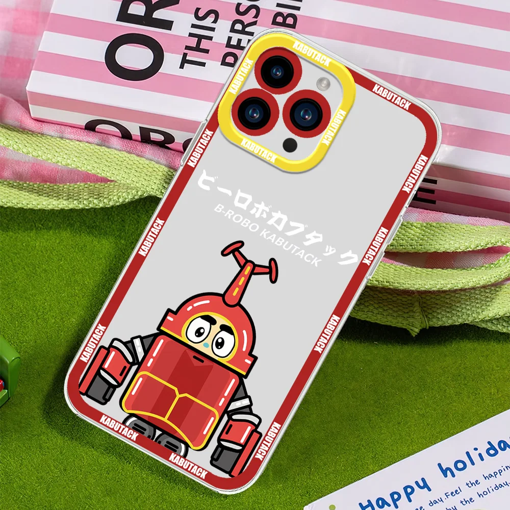 Bilibili B-Robo Kabutack For iphone 11 12 13 14 15 16 Mini Plus Pro Max Transparent Shell