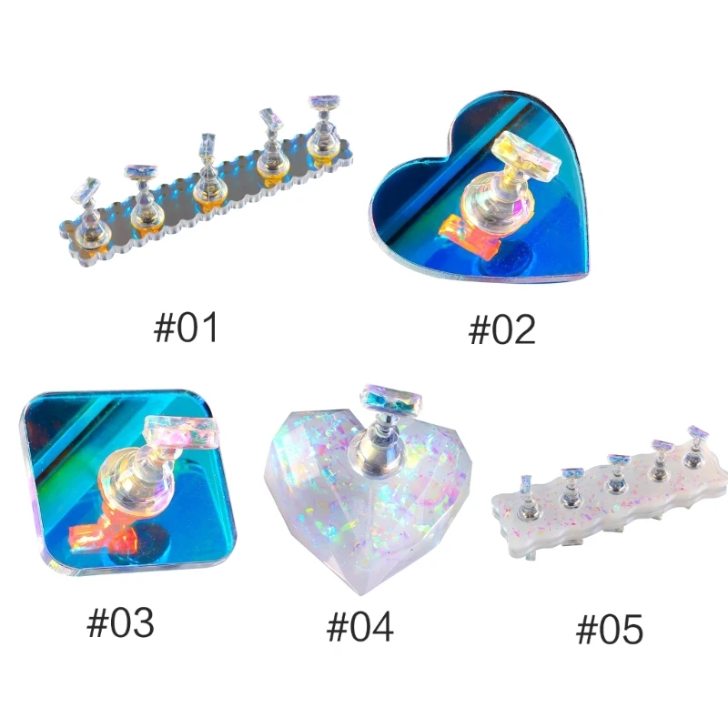 

Подставка для демонстрации лака для ногтей, магнитная подставка для практики ногтей, держатель, инструмент для дизайна ногтей