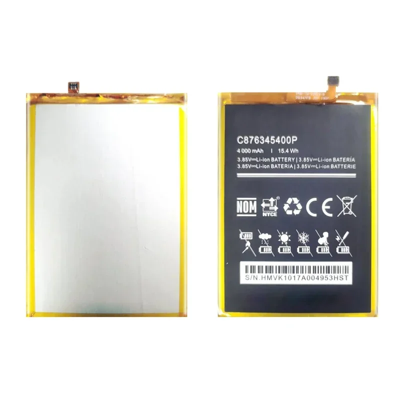 4000mAh Сменный аккумулятор C876345400P для BLU V9 V0450UU
