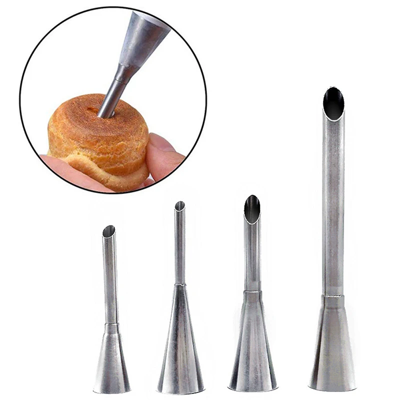 Nozzles For Confectionery Stainless Steel Puff Injected Nozzles Russian Syringe Puff Cake Pastry Confectionery Tools