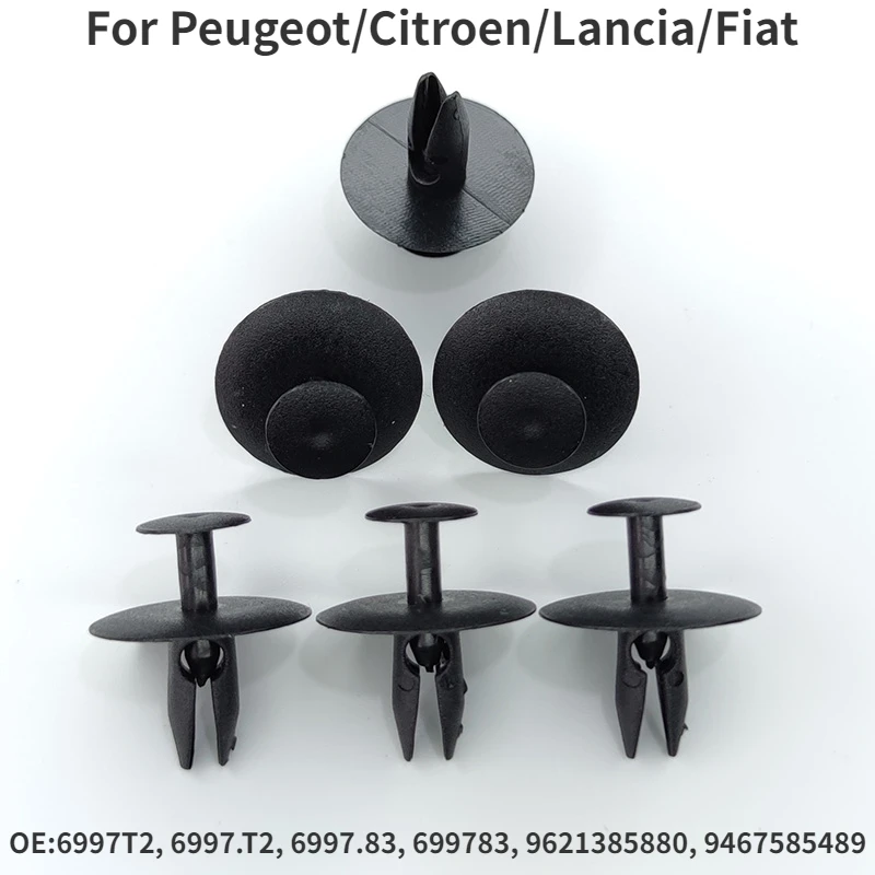 

20X зажимы для защиты от брызговиков с колесной аркой бампера 6997T2 699783 Для Peugeot 206 207 307 308 3008 Citroen C2 C3 C4 C6 C8 Fiat Scudo Ulysse