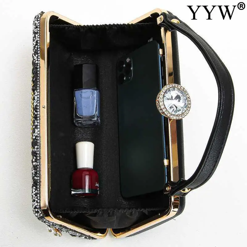 Vintage Women Clutches Bag Evening Bags Women Beading Rhinesrone Bags Handbag Crossbody Bags Wedding Party Purse Bolsas Mujer